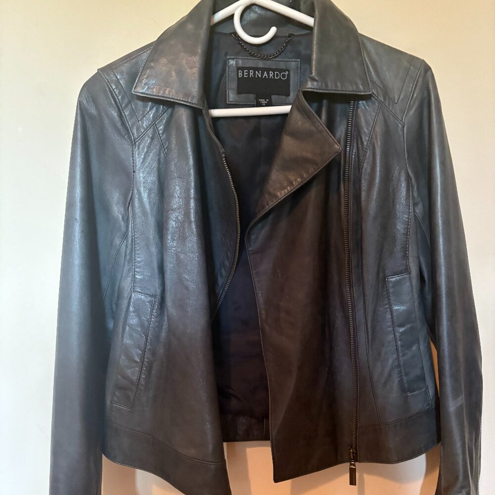 Bernardo Women's Classic Leather Moto Jacket